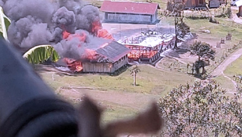 Serangan KKB di kiwirok, Pegunungan Bintang, Papua. [Foto: ist]