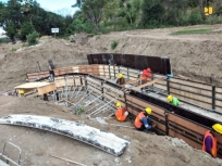 Dampak Badai Siklon Tropis Seroja NTT, Pemerintah Perbaiki Bendung Mena. [Foto: Kementerian PUPR]