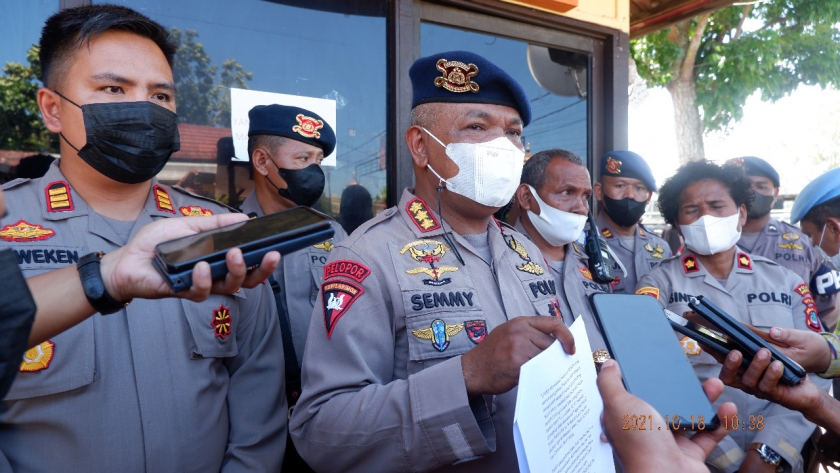 Dansat Brimob: Pendemo Parjal yang Diamankan Diberikan Pembinaan. [Foto: JP/Rolly]