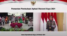 Apkasi Otonomi Expo, Presiden Minta Daerah Tingkatkan Volume Ekspor. [Foto: Setpres RI]