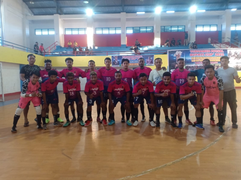 Turnamen Futsal Bupati Cup 2021, Avatar FC Unggul 11-6 dari Tribrata FC. [Foto: JP/Rolly]