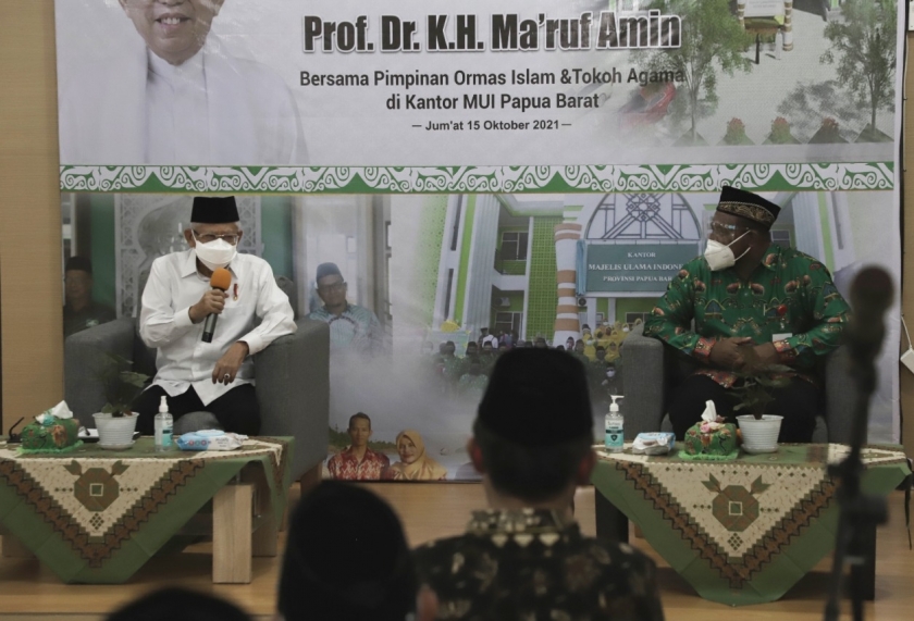 Wapres Sampaikan Terima Kasih Papua Barat Junjung Toleransi Umat Beragama. [Foto: Diskominfoperstatik Papua Barat]