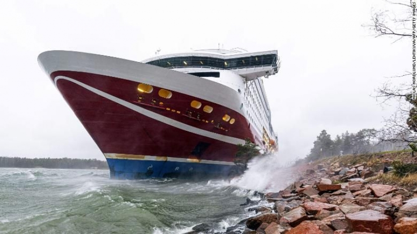 Ilustrasi. Kapal MS Viking Grace Kandas. [Foto: CNN]