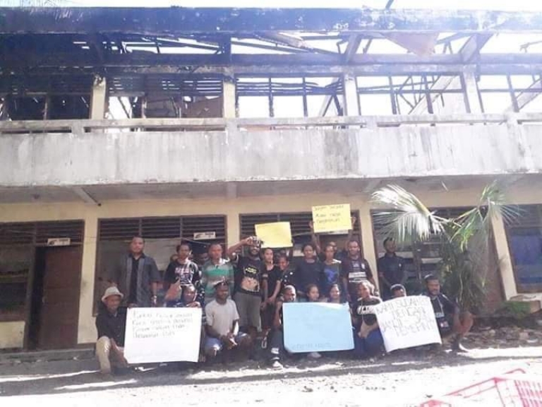 Asrama Putra Nabire di Kamkey Jayapura. [Foto: JP/Christian]