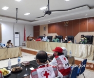 Komite Internasional Palang Merah atau ICRC melakukan Kunjungan kerja di Kabupaten Sorong pada Kamis, 11 november 2021. [Foto: Diskominfo Kab Sorong]