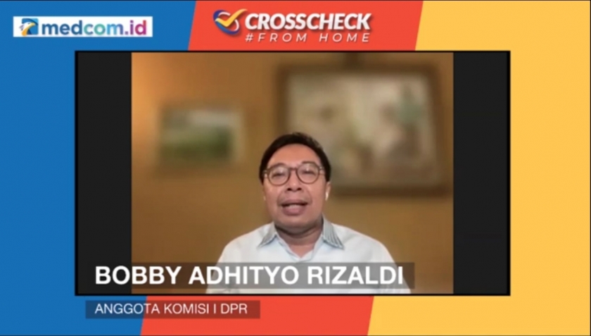 Bobby Adhityo Rizaldi dalam diskusi yang ditayangkan YouTube medcom id, Minggu (28/11/2021). [Foto: Tangkapan Layar Youtube medcom.id]
