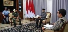 Wakil Presiden Ma’ruf Amin saat menerima Panglima TNI, Andika Perkasa, di Kediaman Wapres, Jalan Diponegoro Nomor 2, Jakarta, Rabu (24/11/2021). [Foto: Setwapres RI]