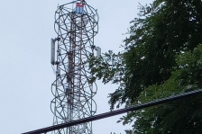 Bendera Bintang Kejora Berkibar di Tower BTS Kabupaten Teluk Bintuni. [Foto: KOMPAS/Maichel]