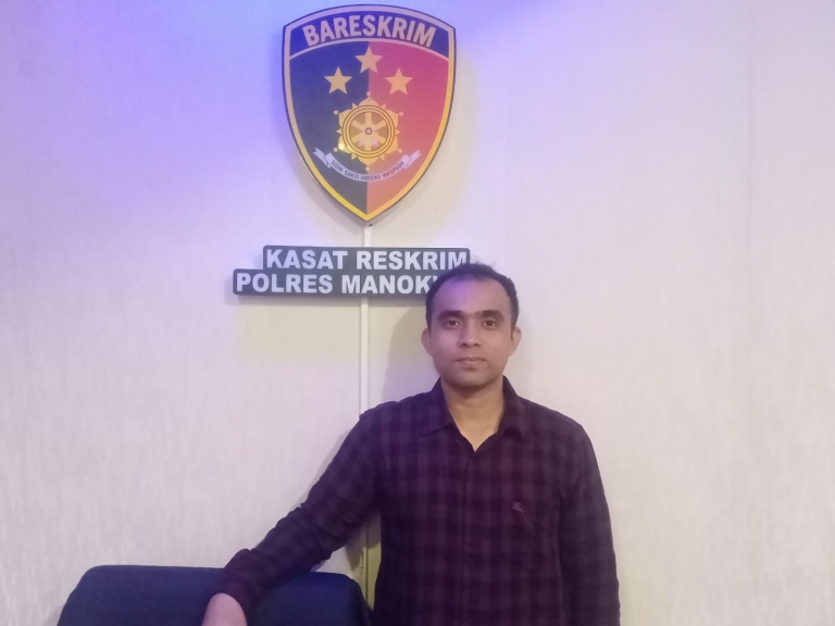 Kasat Reskrim Polres Manokwari Iptu Arifal Utama.