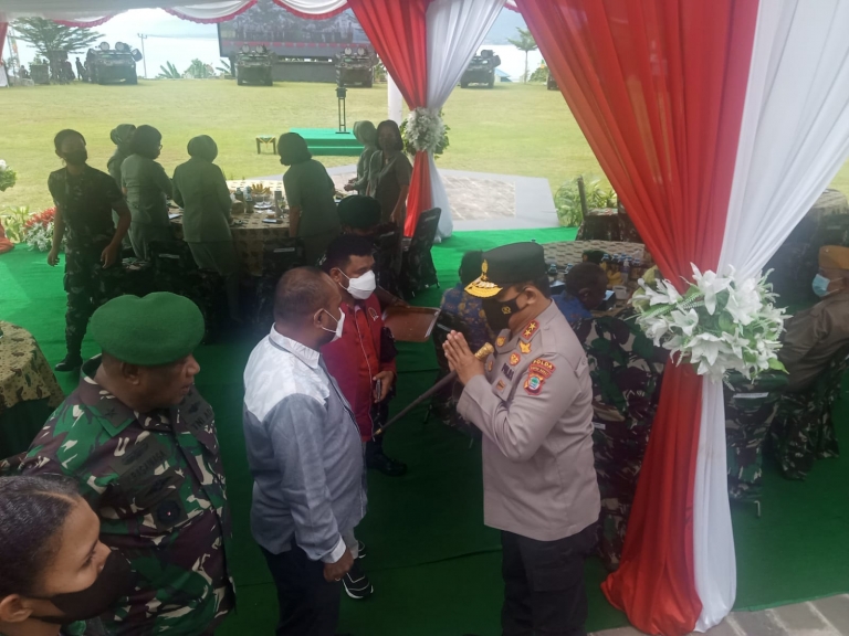 Hadiri HUT ke-5 Kodam Papua Barat, Ini Pesan Filep Wamafma.