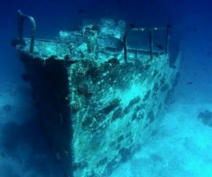 Ilustrasi bangkai Kapal Peninggalan Perang Dunia II. [Foto: ist]