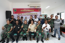 Pendam Kasuari Gelar Syukuran HUT ke-71 Penerangan TNI AD Bersama Awak Media.