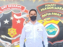 Kanit Idik II Tipidkor Polres Manokwari, Bripka Aslam Kasiram.
