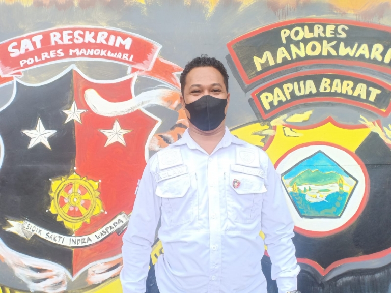 Kanit Idik II Tipidkor Polres Manokwari, Bripka Aslam Kasiram.