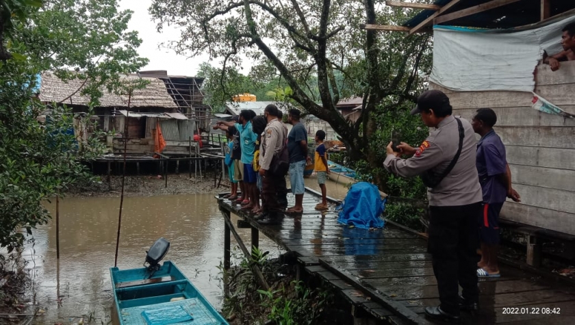 Lokasi hilangnya longboat di Bintuni. [Foto: MW]