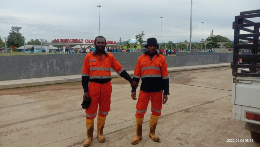 Ikuti Apel di Lingkup Pemda Bintuni, Ini Harapan Petugas Perusda BMM. [Foto: MW}