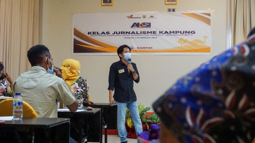 Kader Kampung di Papua Barat Ikuti Pelatihan Jurnalistik PROSPPEK Otsus. [Foto: ist]