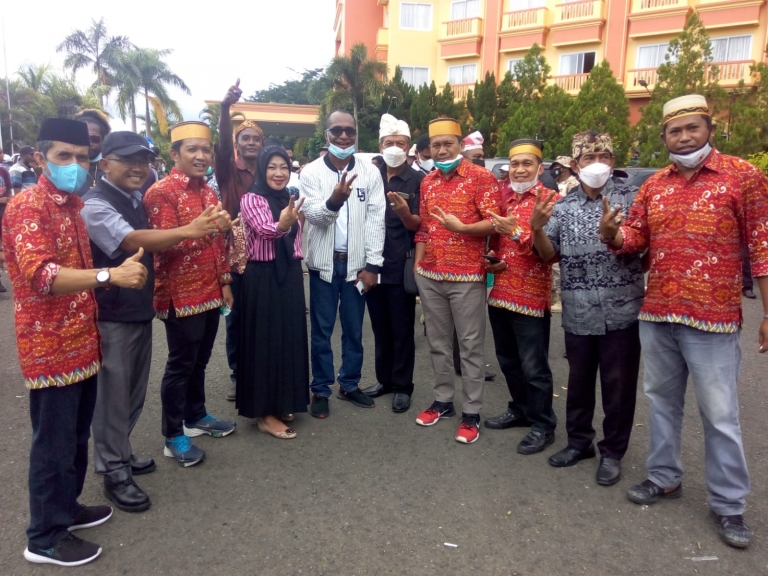 Parjal Papua Barat menekankan tak ada settingan atas aksi di hadapan Komite I DPD RI di Manokwari, Senin (14/2). [Foto: WRP]