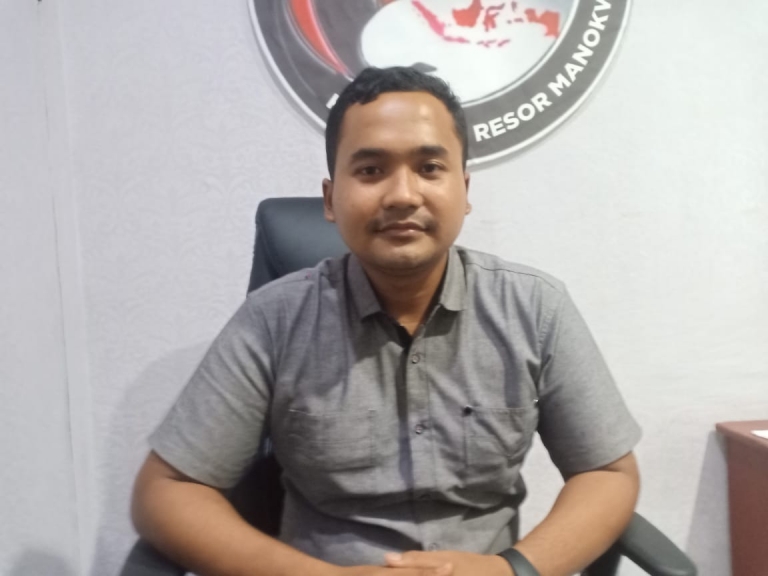 Kasat Narkoba Polres Manokwari, Iptu Rizky Dwi Cahyo. [Foto: Rolly]