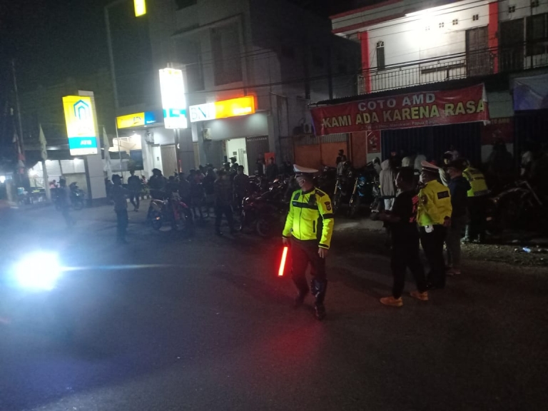 Satlantas Polres Manokwari Berhasil Gagalkan Aksi Balap Liar. [Foto: Rolly]