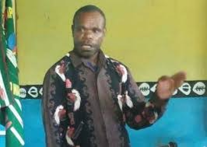 Ketua Asosiasi Mahasiswa Pegunungan Tengah Papua se-Indonesia (AMPTPI) Hengky D. Mote.