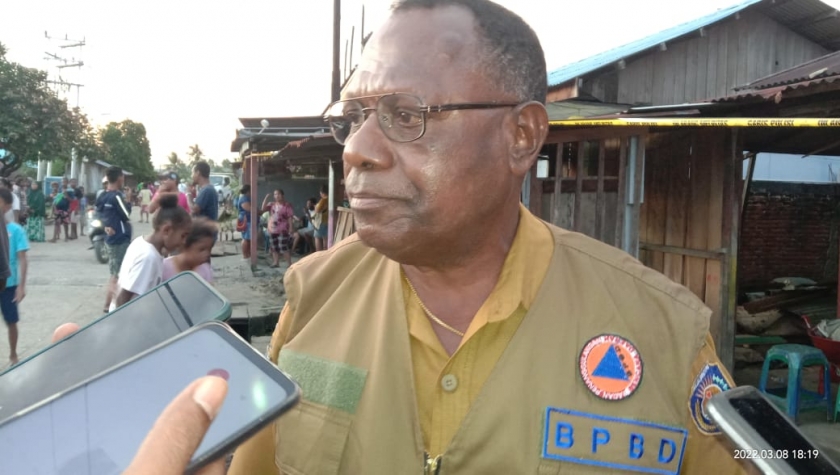 Kepala BPBD Bintuni Mellianus Naa. [Foto: MW]