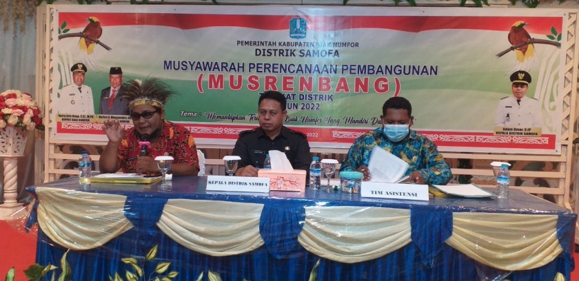 Musrenbang Tingkat Distrik Samofa Biak Harapkan Hasil yang Baik. [Foto: ist]