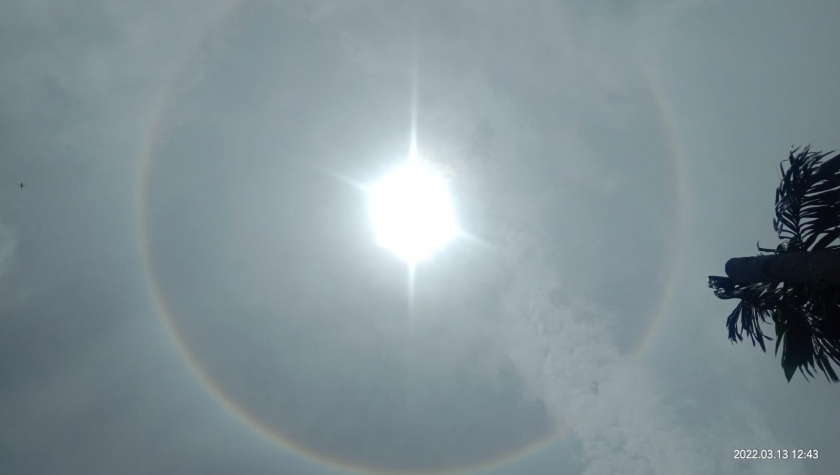 Fenomena Halo Matahari Terjadi di Bintuni. [Foto: MW}