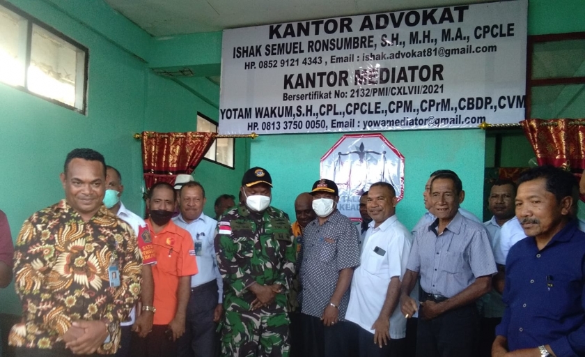 Peresmian Kantor Advokat dan Mediator Talenta Keadilan Biak.