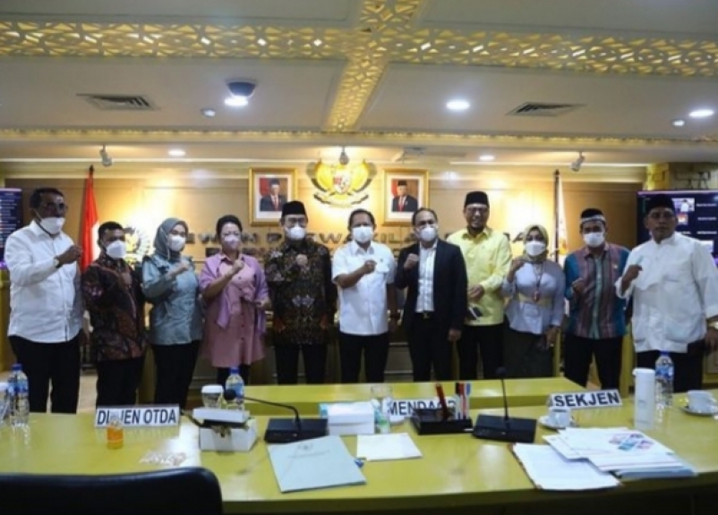 Komite I DPD RI Minta Mendagri Libatkan Warga Papua dan DPD RI Terkait Pemekaran. [Foto: Dok DPD RI]