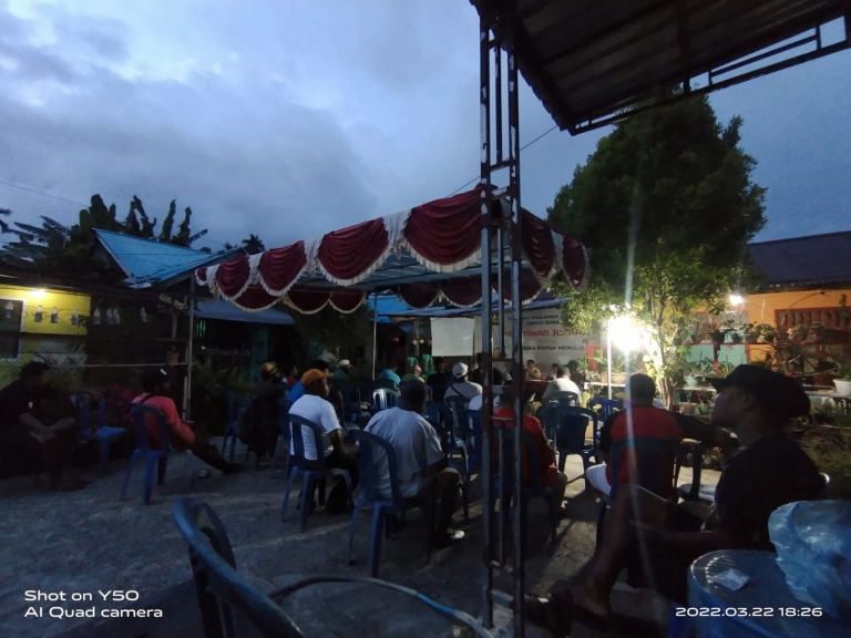 Rapat bersama yang berlangsung di Sekretariat Parjal di Manokwari, Papua Barat, Selasa (22/3). [Foto: WRP]