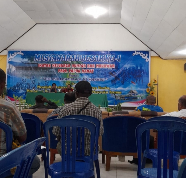 Sekda Manokwari Buka Mubes IKN Bar Mnukwar ke-1 Tahun 2022. [Foto: WRP]