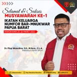 Dukungan Senator Filep Wamafma atas terselenggaranya Mubes IKN Bar-Mnukwar ke-1.