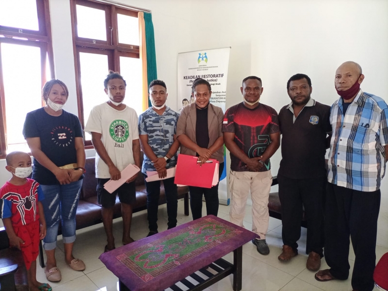 Kejaksaan Negeri Biak Numfor Berhasil Lakukan Diversi Perkara Anak.