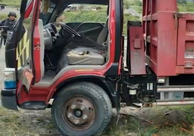 KKB Tembak Sopir Truk di Gome, Puncak, Papua. [Foto: ist]