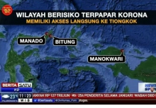 Wilayah Timur Indonesia yang berpotensi terkena virus Corona. (foto-net_