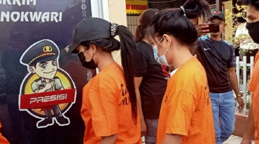 Polisi Berhasil Amankan 6 Pelaku Prostitusi Online di Manokwari. [Foto: ist] 