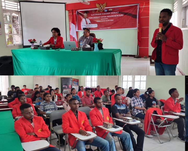 UKM STIH Manokwari Gelar Pelatihan Debat Bagi Mahasiswa. [Foto: Dok. STIH]