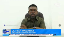 Senator Papua Barat, Dr. Filep Wamafma.[Foto: Tangkapan layar TVRI Papua Barat]