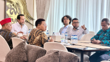 Pansus Papua saat pertemuan yang dipimpin oleh Ketua Pansus, Yorrys Raweyai bersama para anggoa, Senin (24/8/2026).