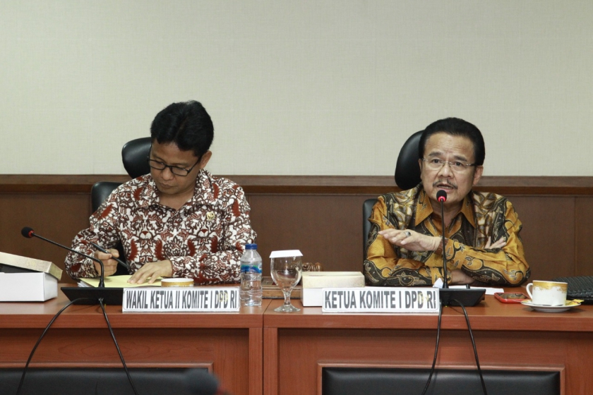 Ketua Komite I, Agustin Teras Narang (Dok/Ist)