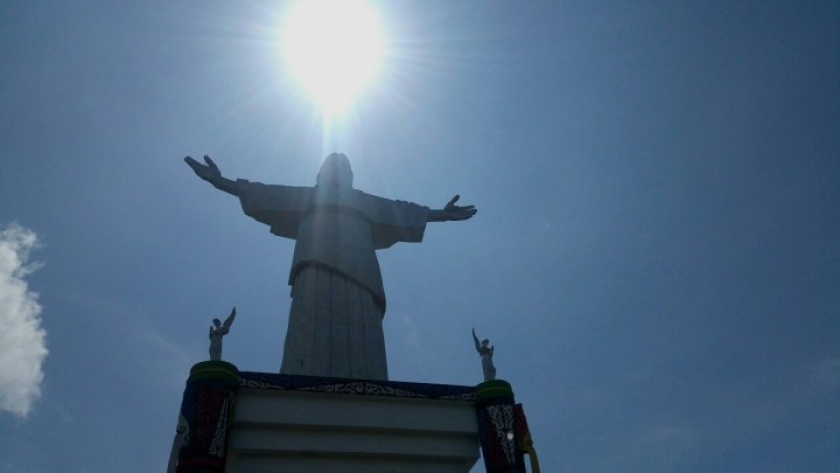 Patung Yesus di Masinam (Foto/Ranselhitam.com)